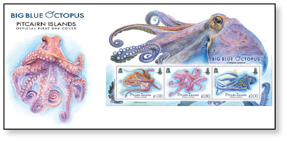 Big Blue Octopus FDC