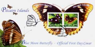 Blue Moon Butterfly FDC
