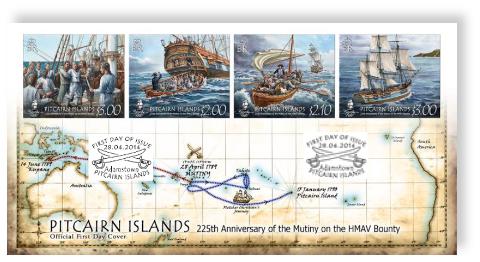 225th Anniversary of the Mutiny on the Bounty FDC