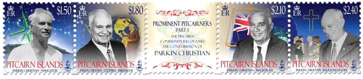 Parkin Christian stamp strip