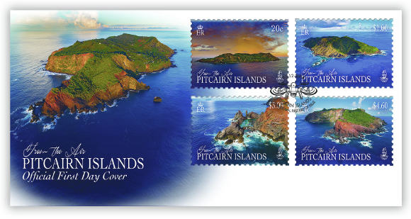 Pitcairn from the Air FDC