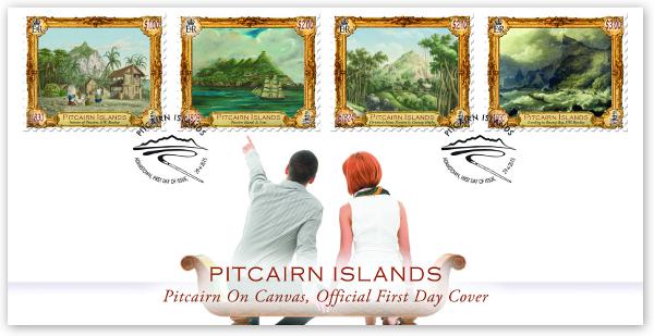 Pitcairn on Canvas FDC