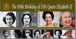 Queen's 80th Birthday mini-sheet