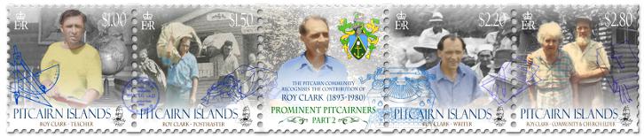 Roy P. Clark stamp strip
