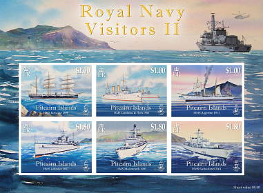 Royal Navy Visitors II mini sheet
