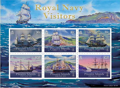 Royal Navy Visitors mini sheet