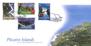 Scenery of Pitcairn FDC