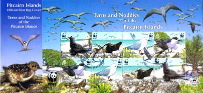 Terns and Noddies minisheet FDC