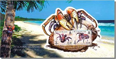 Coconut Crab Mini Sheet FDC