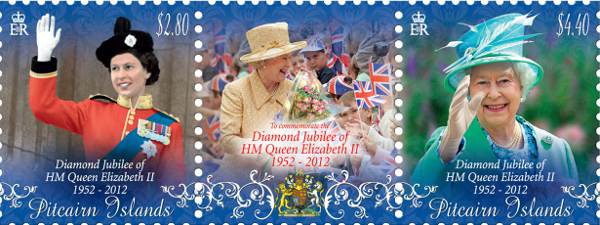 Diamond Jubilee of HM Queen Elizabeth II stamp strip