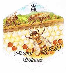 Pitcairn Island Honey Bees $1.80