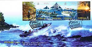 Pitcairn's Longboat History - FDC