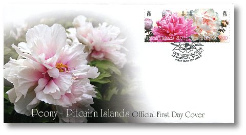 The Peony Flower FDC