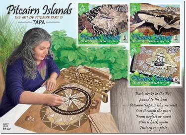 Pitcairn Tapa miniature sheet